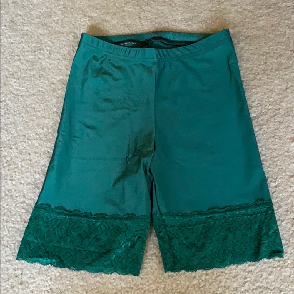 American Apparel bike shorts with lace